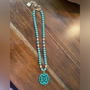 Pretty teal necklace